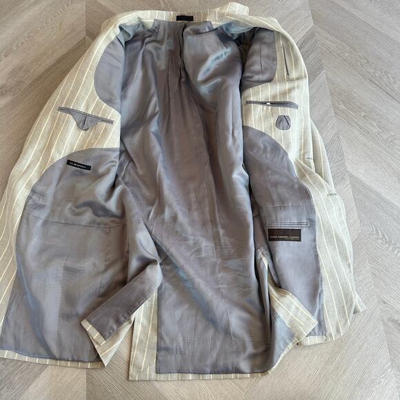 Gray Striped Men's Blazer - Picture 10 of 13